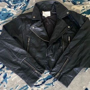 Faux leather jacket